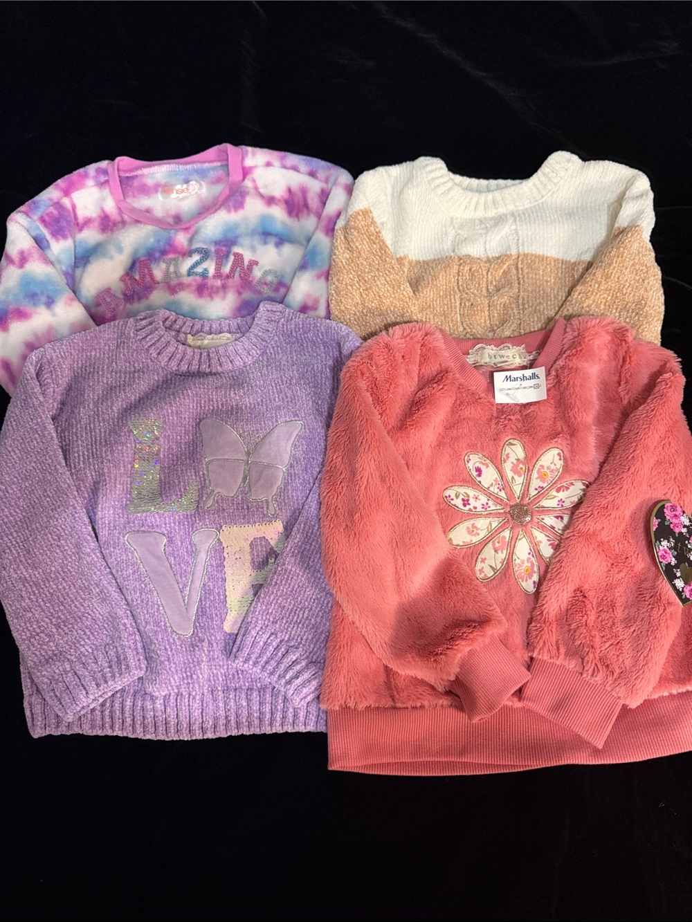 Kids Bundle of plush sweaters size 4